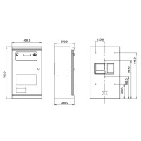 Standfuss für Geldwechselautomat Splash