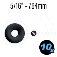 Flipper Gummi schwarz,Innendurchmesser 7 gallery