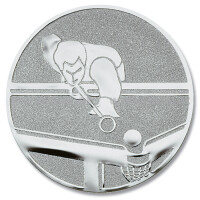 Pokal-Emblem Pool-Billard Silber gallery