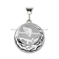 Medaille Pool-Billard silber m. Band gallery