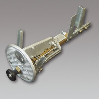 M&uuml;nzpr&uuml;fer Fussballtisch Alu 1,-...