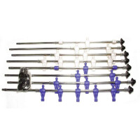 Spielerstangen Teleskop Set blau/wei&szlig;...