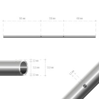Kicker Stange komplett Set Durchm: 15,9 mm **
