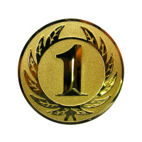 Motivauflage gold 50 mm 1. Platz