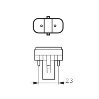 Energiesparlampe PL-S 7W/827 Phillips