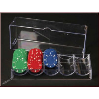 Poker Chip Tray für 100 Chips Plast gallery