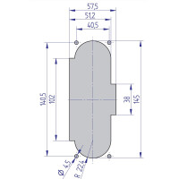 Münzprüfer mit Frontplatte LF6 0.10 Euro HxB 15x6cm inkl. 4
