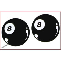 Aufkleber Poolball Nr. 8  40cm gallery
