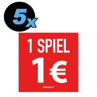 Aufkleber, 1 Spiel 1 Euro, 50 x 50 mm 5  gallery