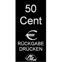 Einwurf-Schild 50 Cent 16x29mm gallery