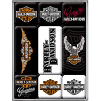 Magnet Set - Harley Davidson - Logos - M gallery