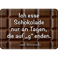 Hänge Blechschild Schokoladentag gallery