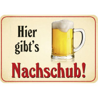 Hänge Blechschild Hier gibts Nachsc gallery