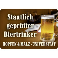 Hänge Blechschild Biertrinker gallery