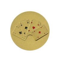 Poker Emblem Gold Durchmesser: 40 mm gallery