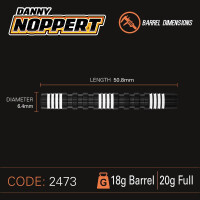 Soft Dartset Danny Noppert 85% Pro-Series 18g Barrel/20g Ful