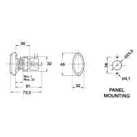 Leuchttaster 49x32 oval  rot gallery 3_2nd